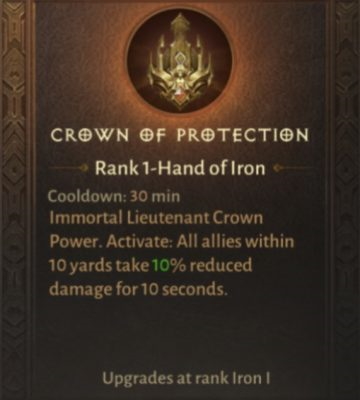 Корона Защиты (Crown of Protection)