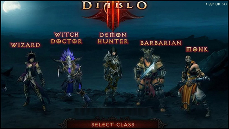 Набор игровых классов в Diablo III