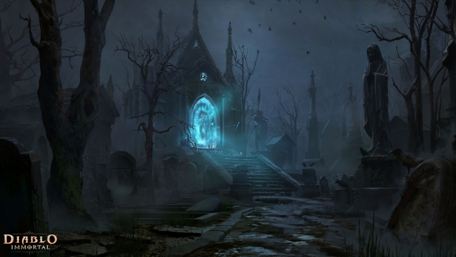 Загрузочный экран Кладбище Эшволд - Diablo Immortal