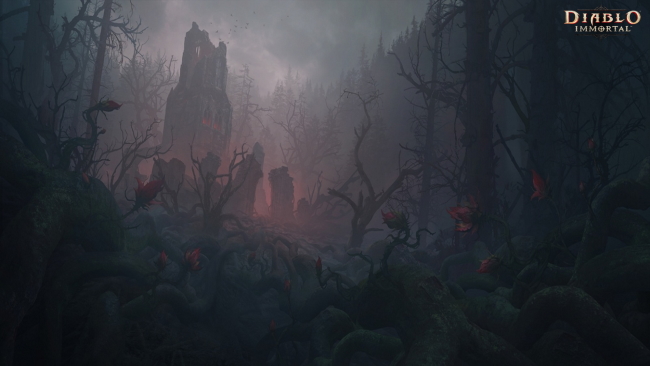 Загрузочный экран Темный Лес - Diablo Immortal